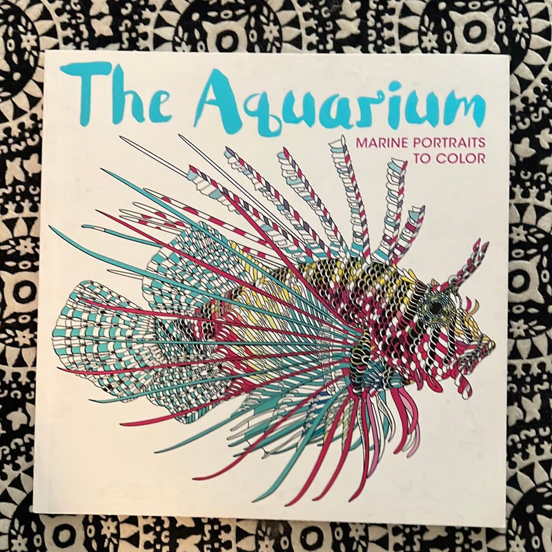 The Aquarium: Marine Life Portraits to Color