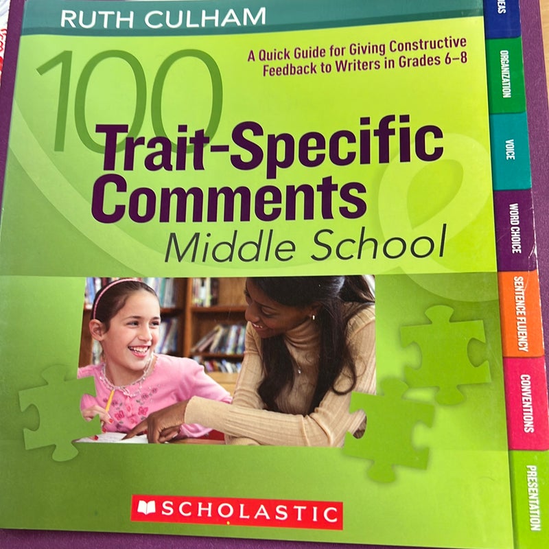100 Trait-Specific Comments - Middle School