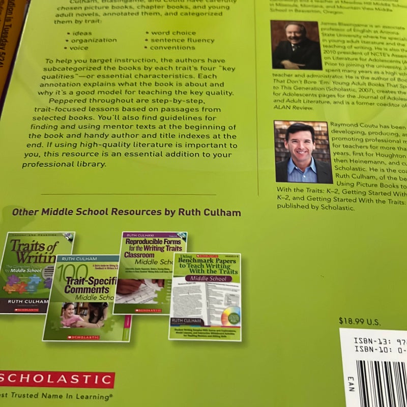 Using Mentor Texts to Teach Writing with the Traits: Middle School by ...