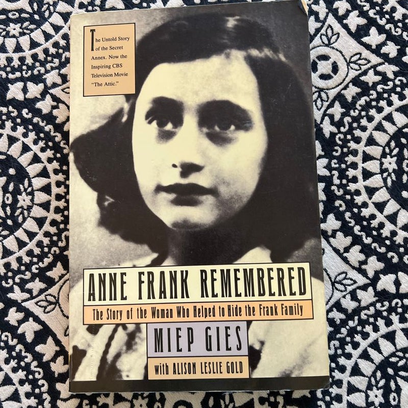 Anne Frank Remembered