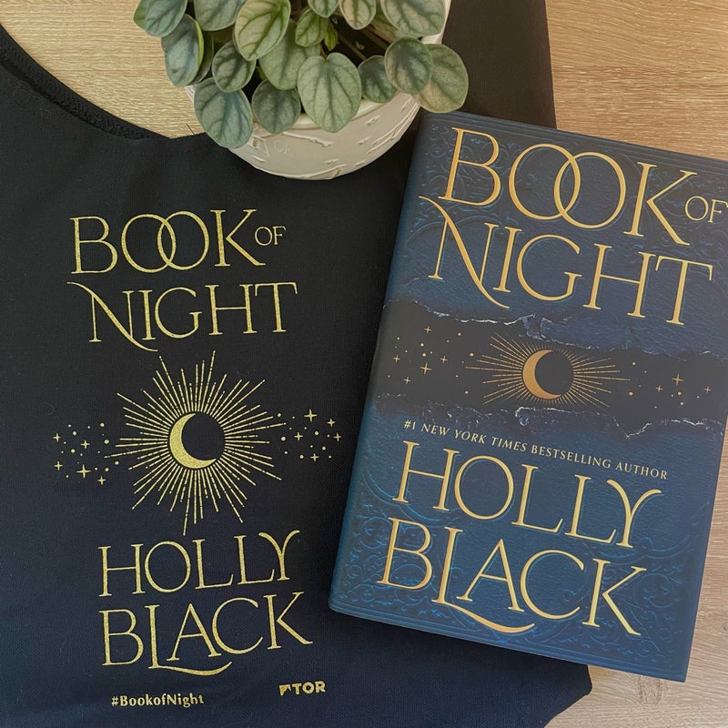 Book of Night Black Tote Bag