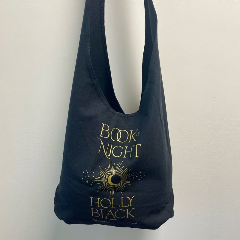 Book of Night Black Tote Bag