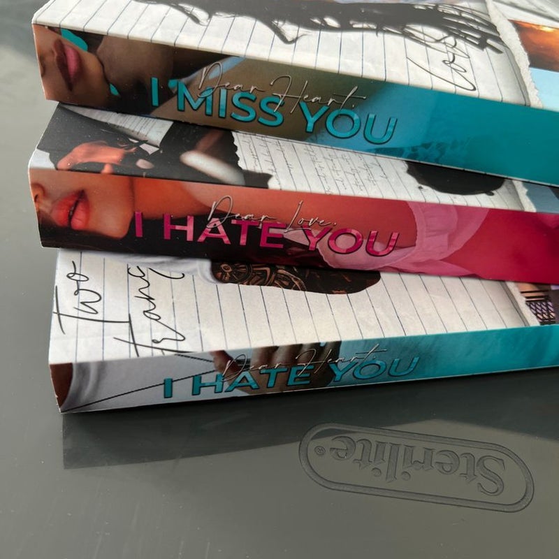 Dear love I hate you. Dear heart I hate you. Dear heart i miss you ...