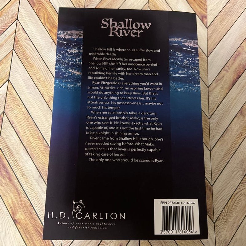 Shallow on sale River by H.D. Carlton Signed Hardcover