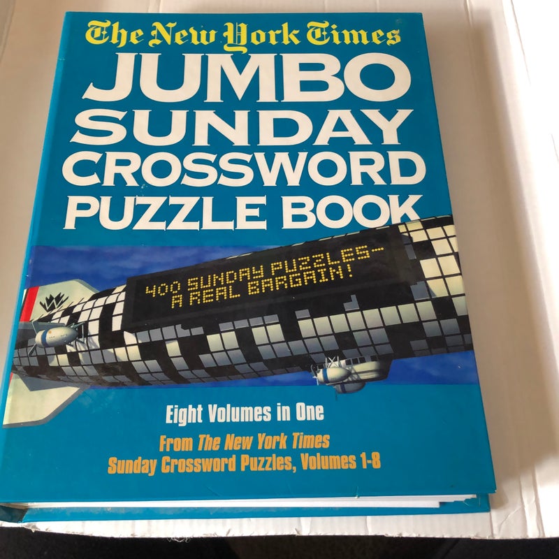 New York Times Jumbo Sunday Crossword Puzzle Book