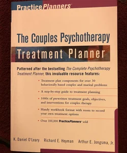The Couples Psychotherapy Treatment Planner