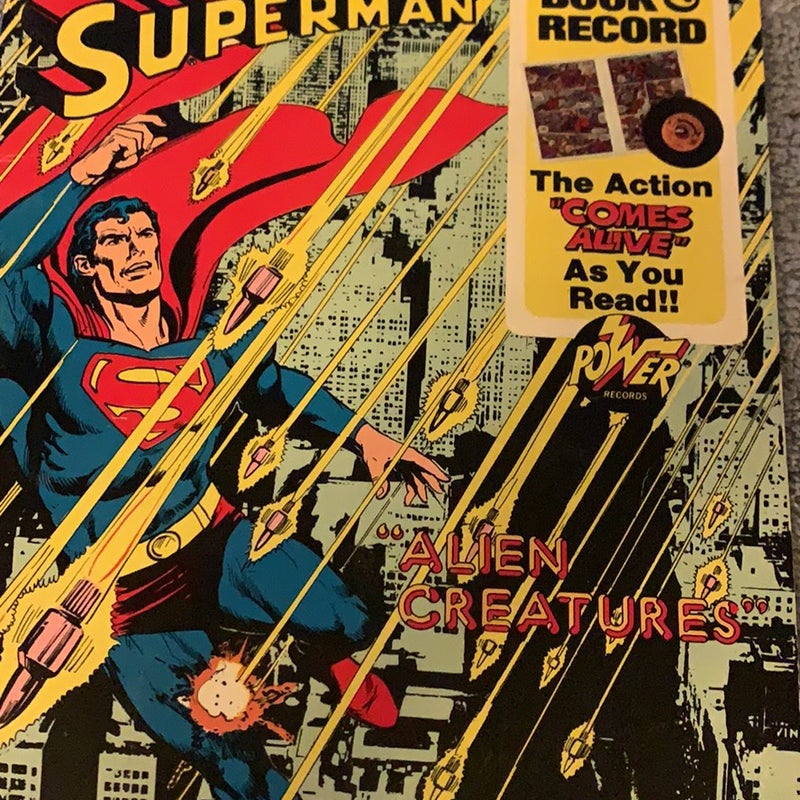 Superman Alien Creature book and Records 