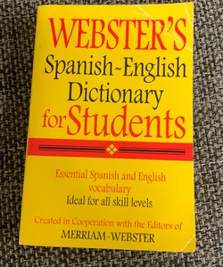 Webster's Spanish-English Dictionary for Students (Spanish and English Edition)