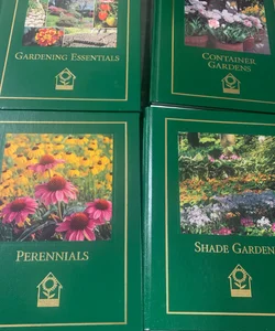 4 book Gardening Essentials ,container Gardens,shade Gardens,perennials,(complete Gardener's Library) 