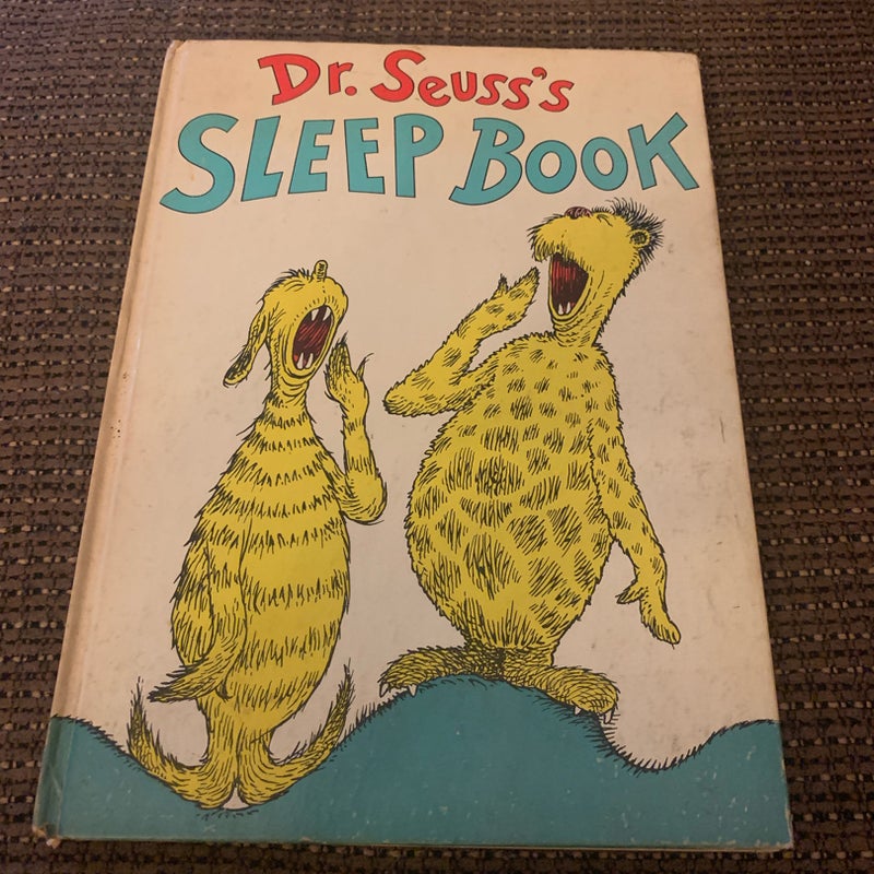  Dr. Seuss's Sleep Book 1962 Excellent  