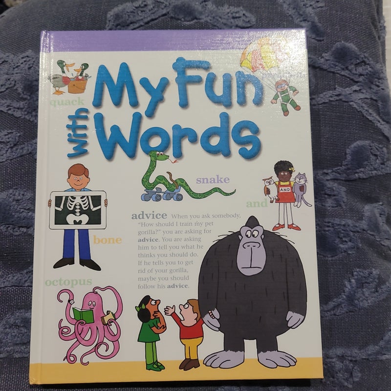 My Fun with Words Book / Dictionary by James Ertel, Hardcover 