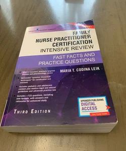 Family Nurse Practitioner Certification Intensive Review, Third Edition