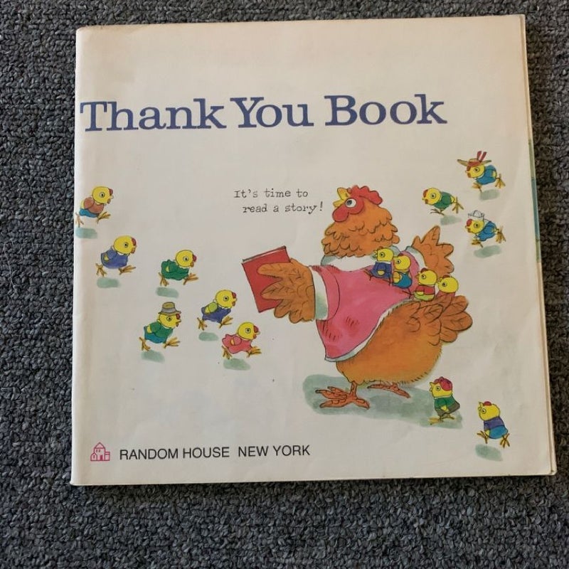 Thank you book