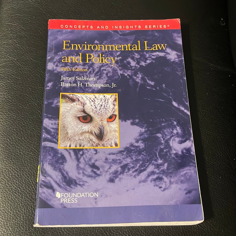 Environmental Law and Policy