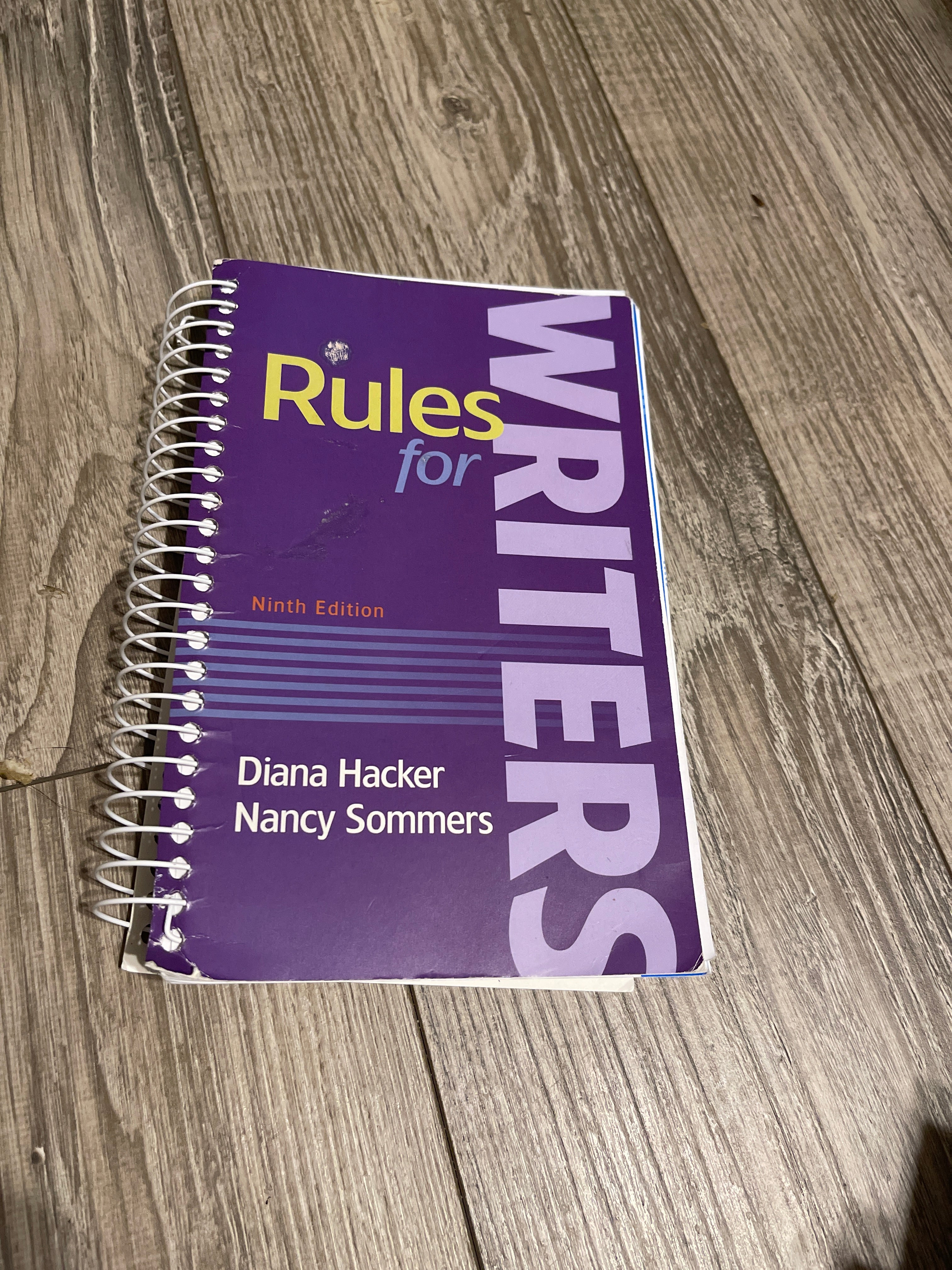 Rules for Writers