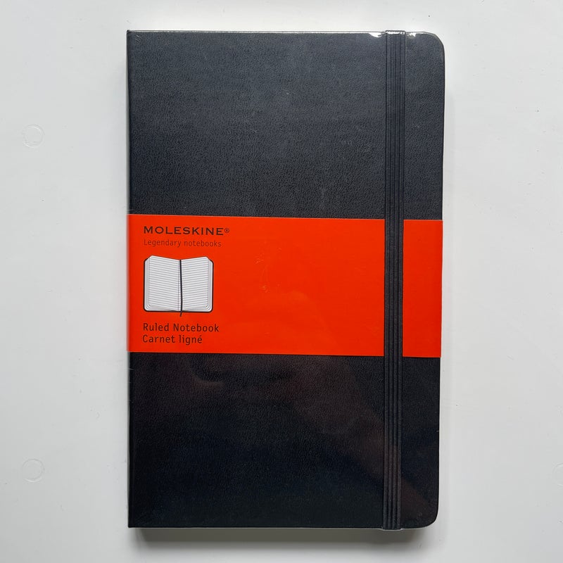 Moleskine Classic Notebook, Large, Ruled, Black, Hard Cover (5 X 8. 25)