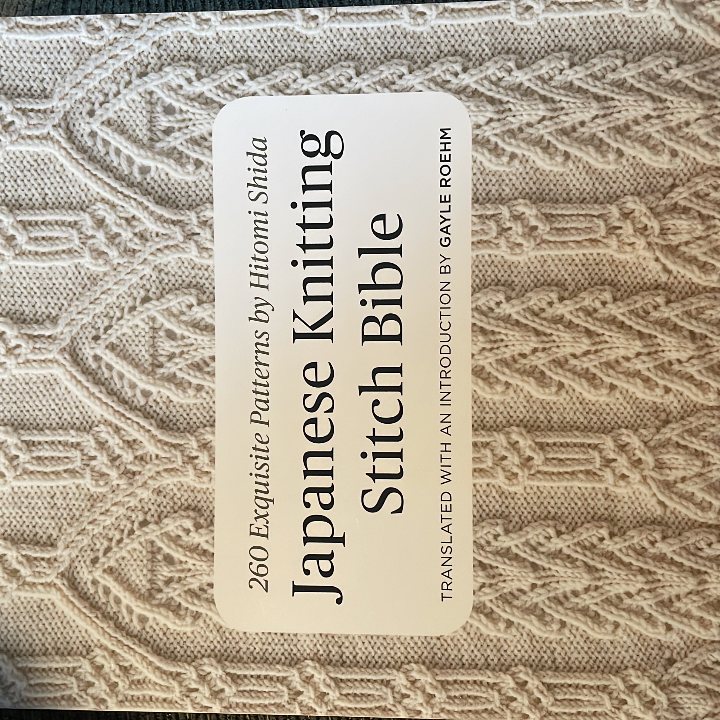 Japanese Knitting Stitch Bible
