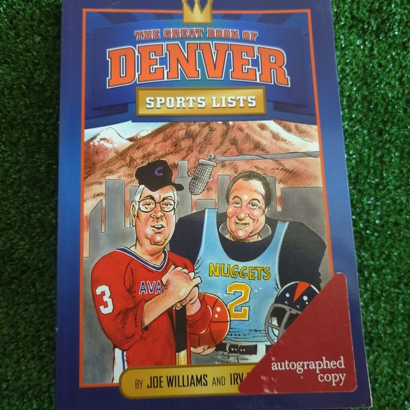 The Great Book of Denver Sports Lists (AUTOGRAPH COPY)