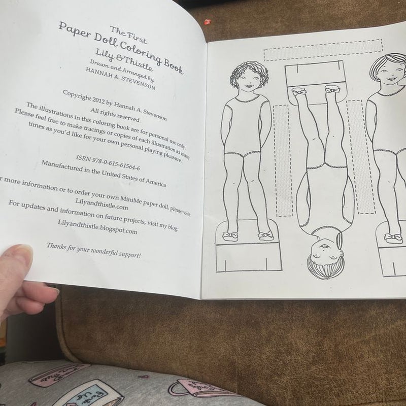 The First Paper Doll Coloring Book