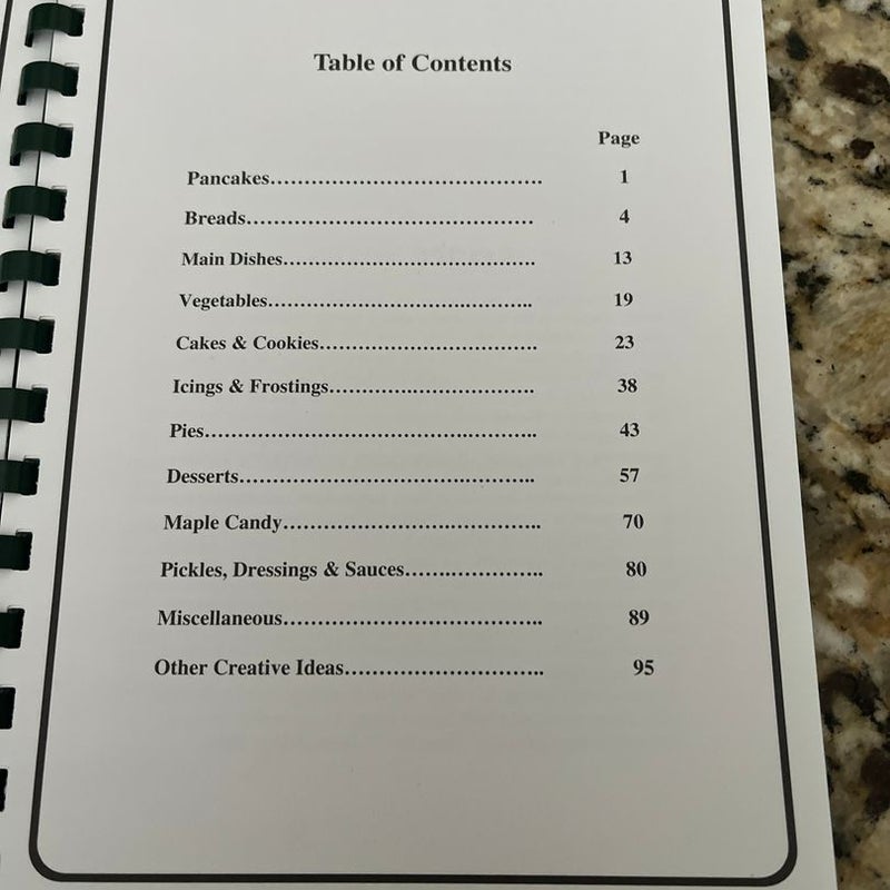 New Hampshire Maple Recipes 