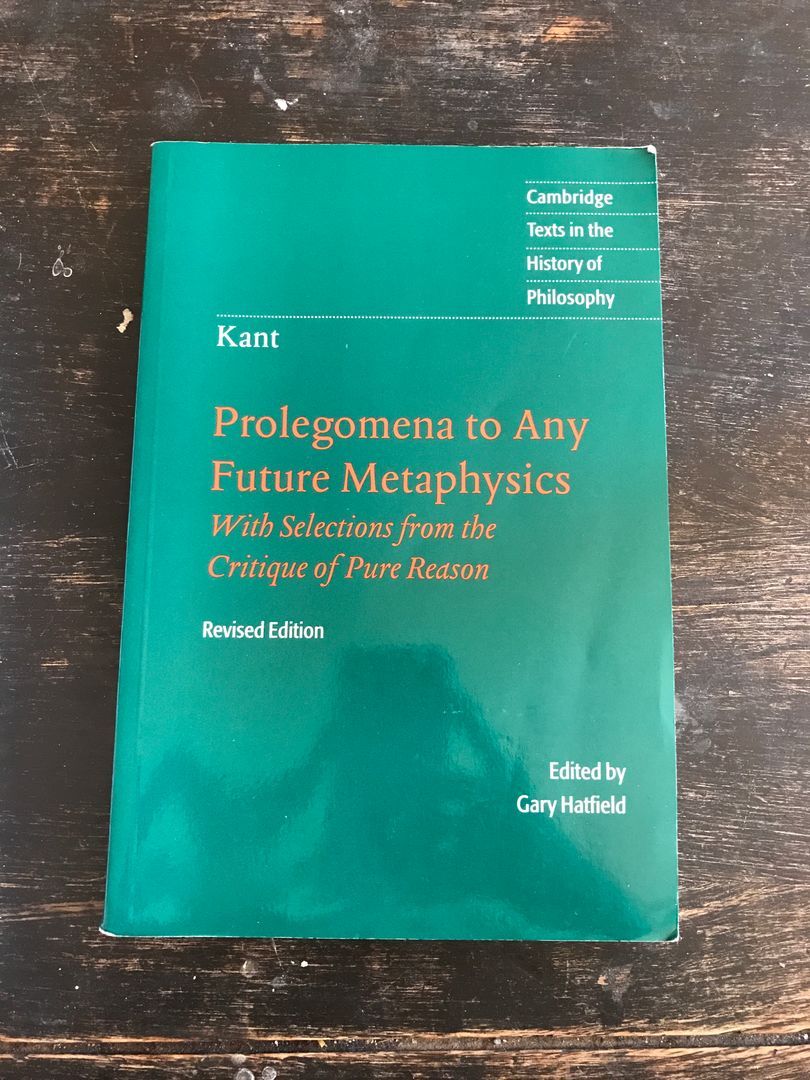 Prolegomena to Any Future Metaphysics