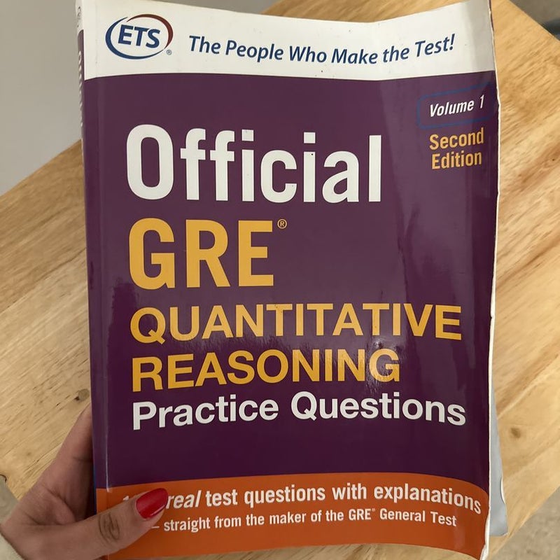 Official GRE Quantitative Reasoning Practice Questions, Second Edition, Volume 1