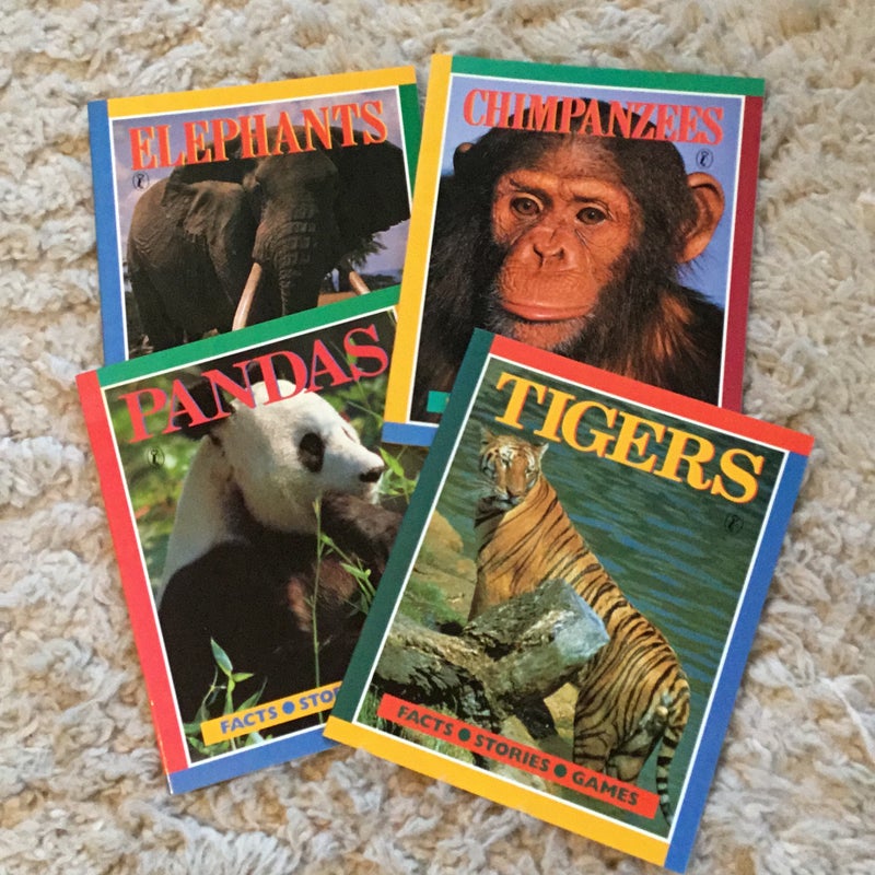 Tigers, Chimpanzees, Elephants & Pandas