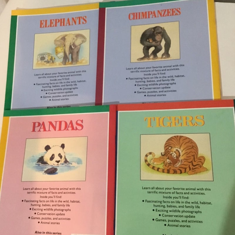 Tigers, Chimpanzees, Elephants & Pandas