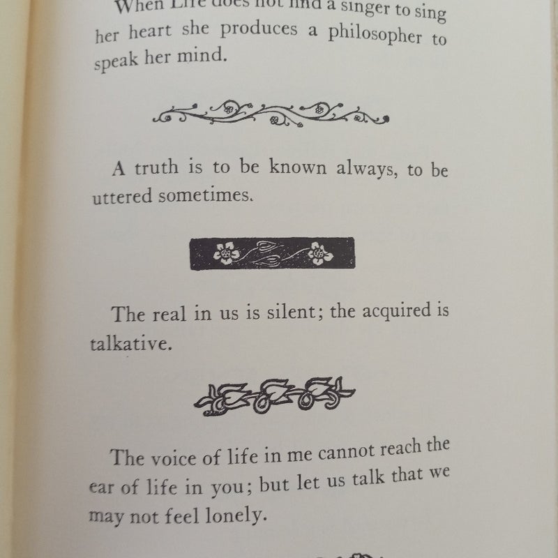 Sand and Foam Khalil Gibran Vintage 1968 Poetry Hardback