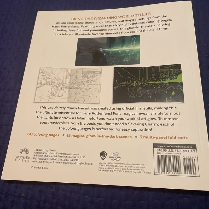 Harry Potter Glow in the Dark Coloring Book