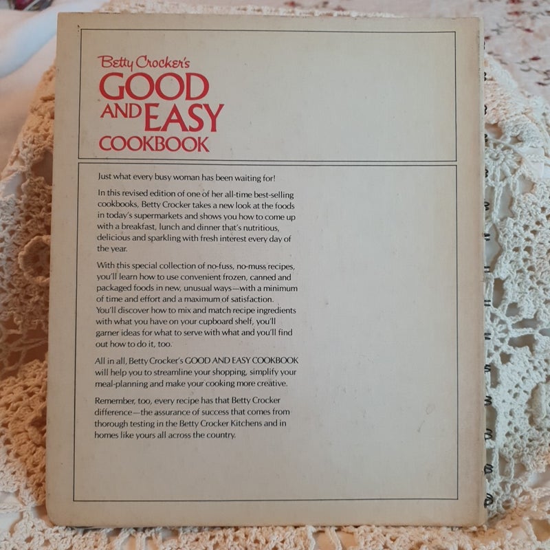 Betty Crocker's Good and Easy Cookbook
