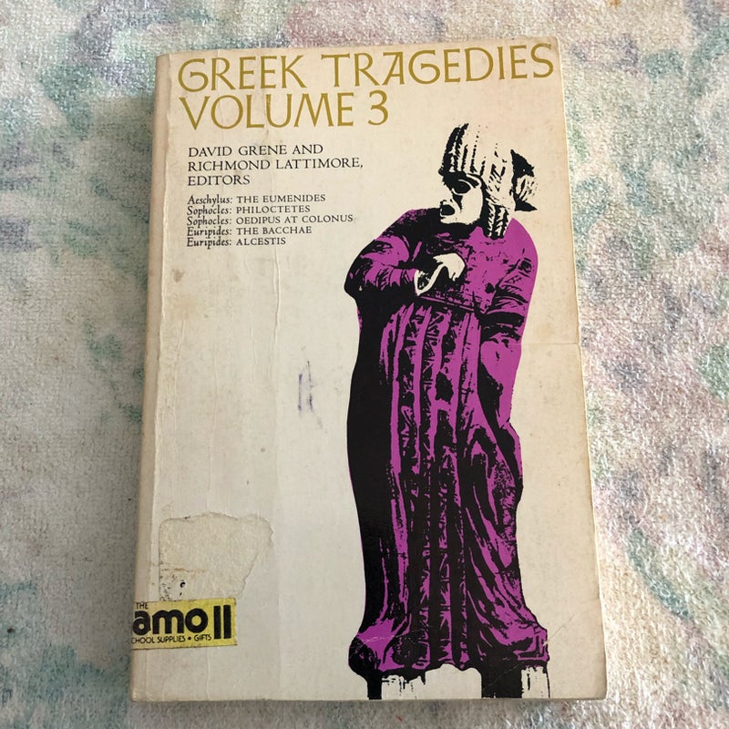 Greek Tragedies Volume 3