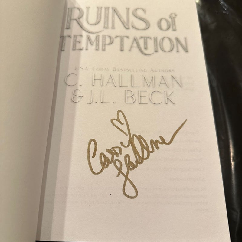 Ruins of Temptation (Dark Heart Romance Exclusive, Signed)