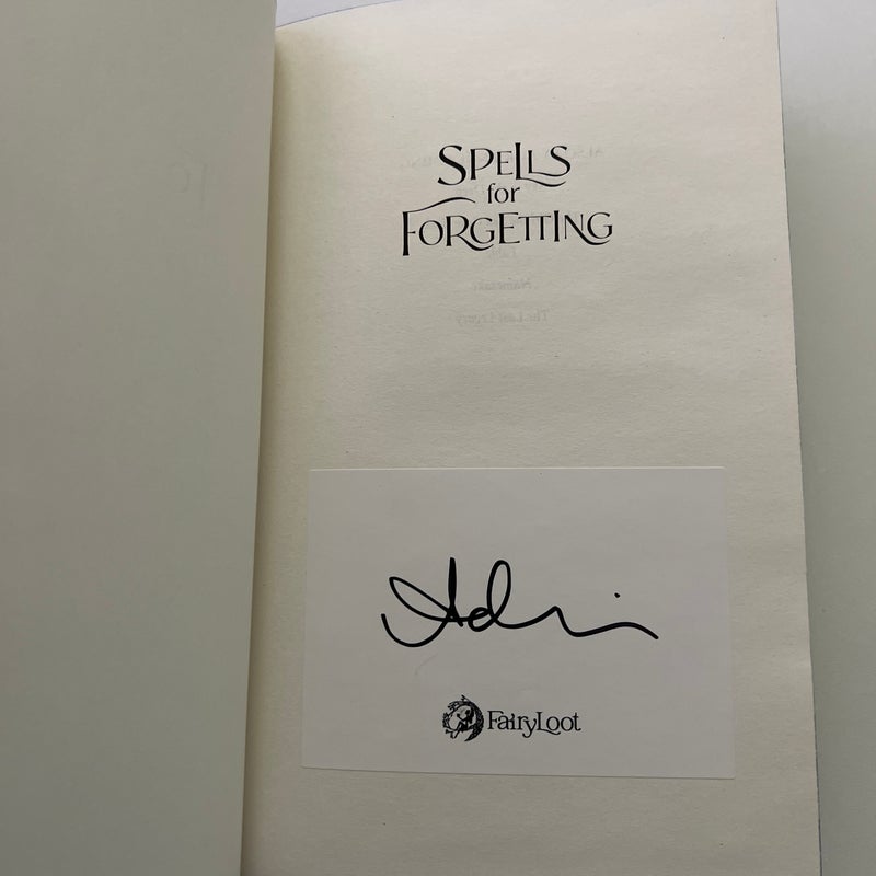 Spells for Forgetting Fairyloot Edition