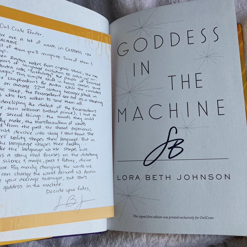 Goddess in the Machine Owlcrate Edition 