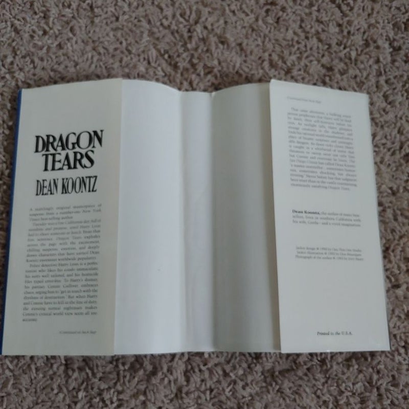 Dragon Tears, signed, first edition