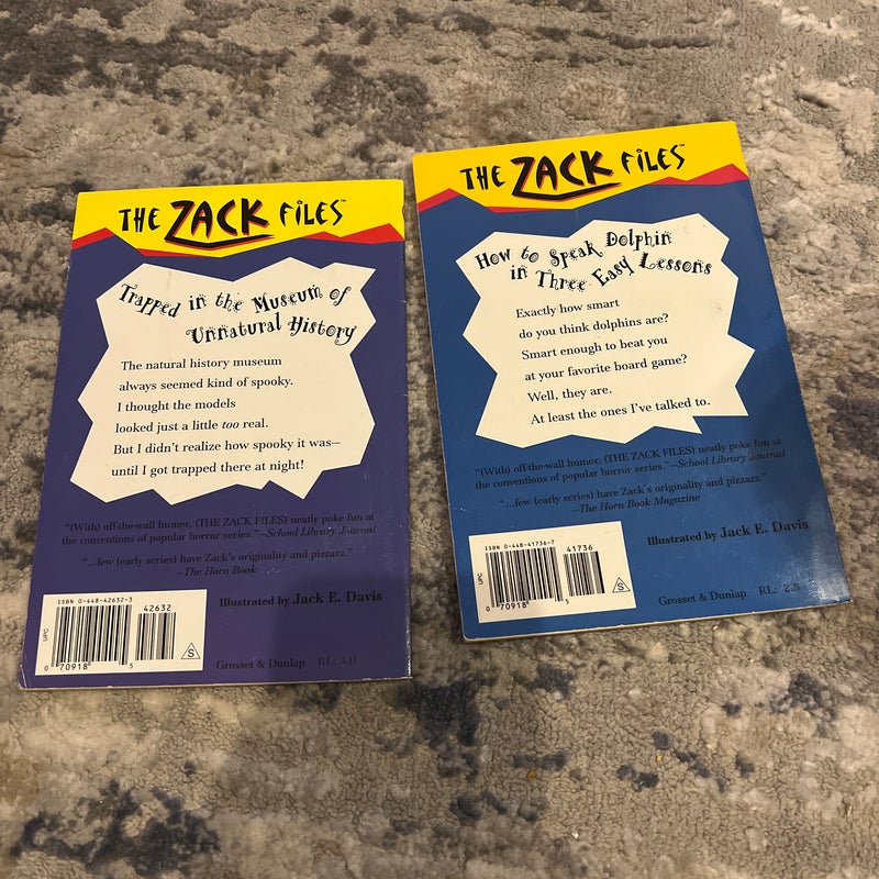 Zack Files - 2 book collection 