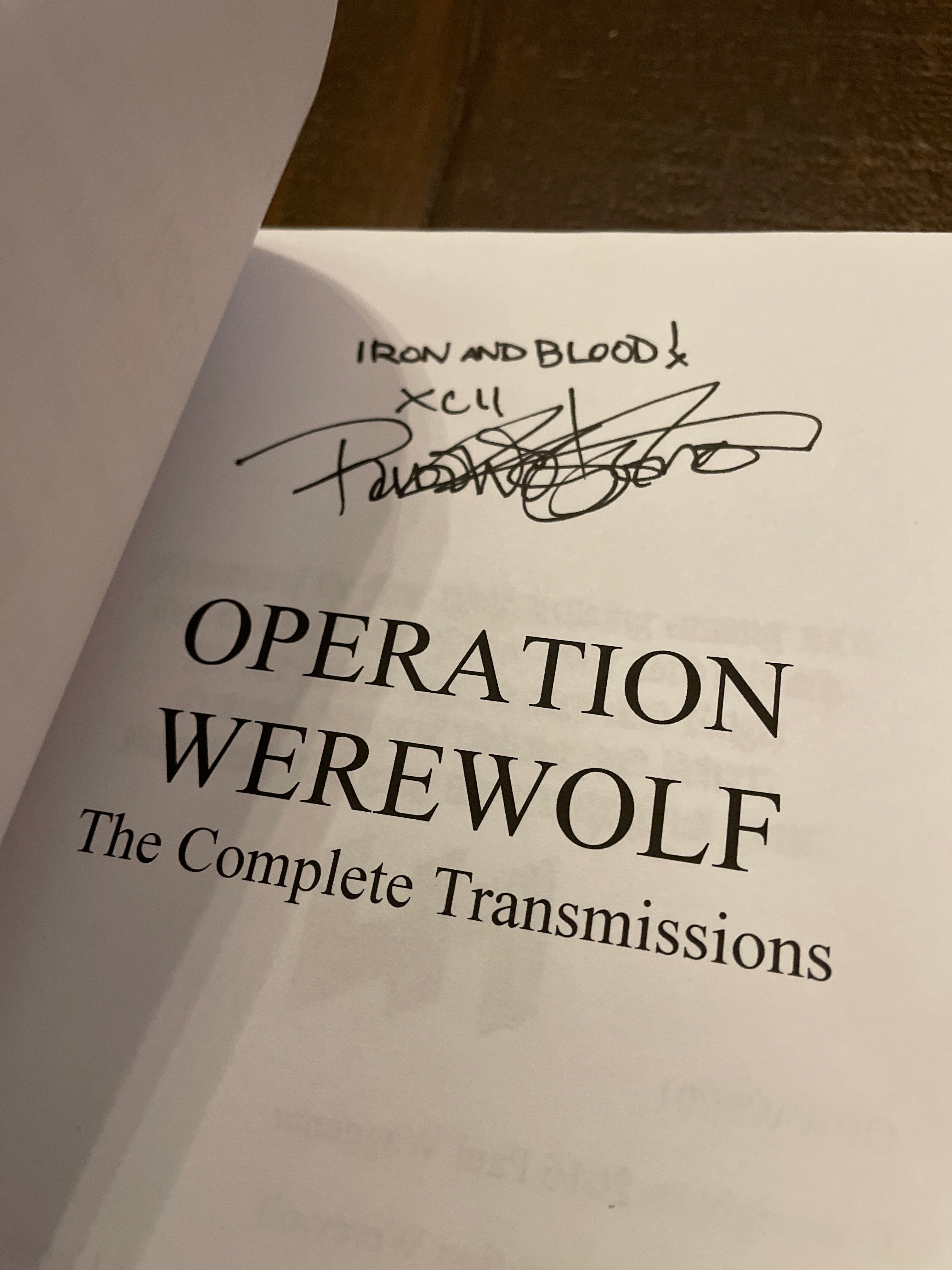 Operation Werewolf: the Complete Transmissions