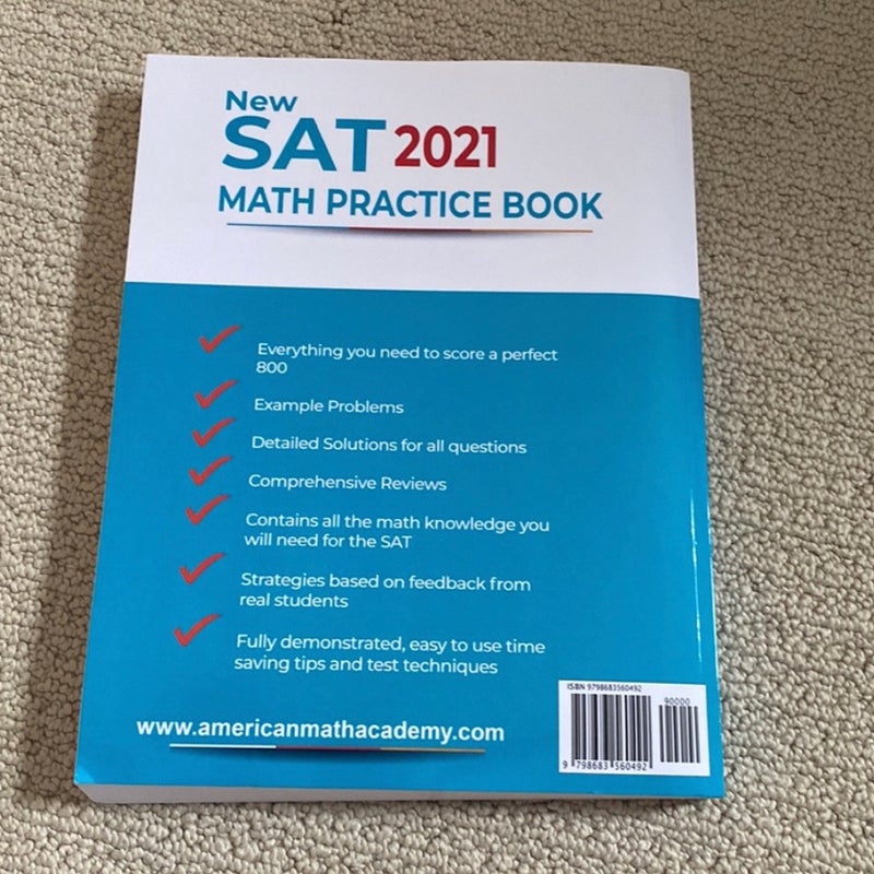 New SAT 2021 Math Practice Book
