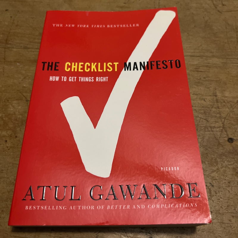 The Checklist Manifesto