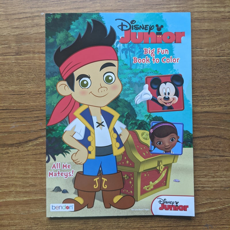 Disney Junior Big Fun Book To Color 