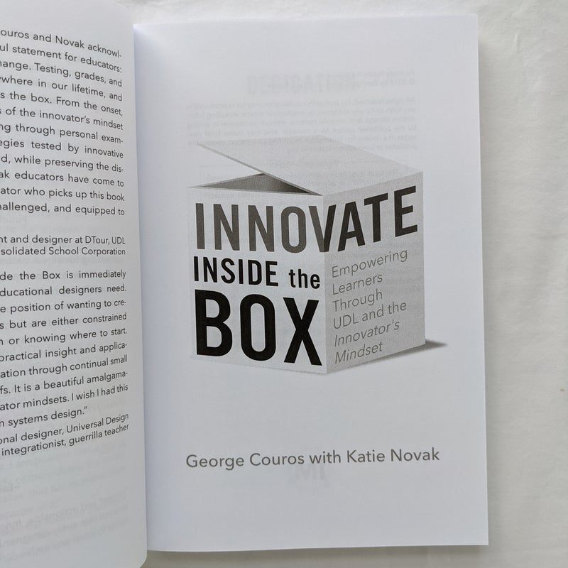 Innovate Inside the Box by George Couros, Katie Novak