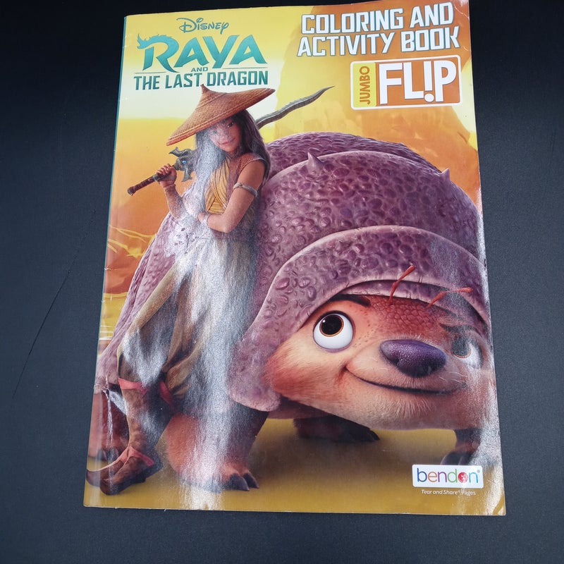 Raya & The Last Dragon jumbo flip coloring book