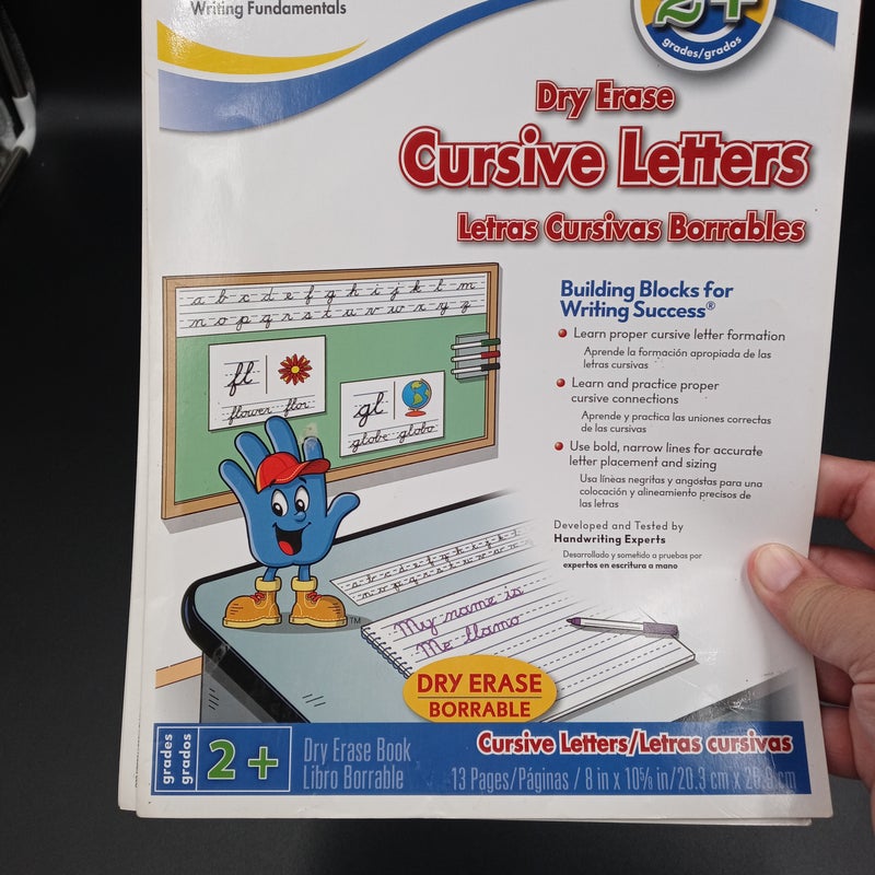 Dry Erase Cursive Letters