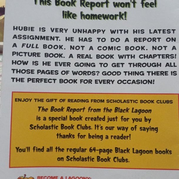 The Book Report from the Black Lagoon