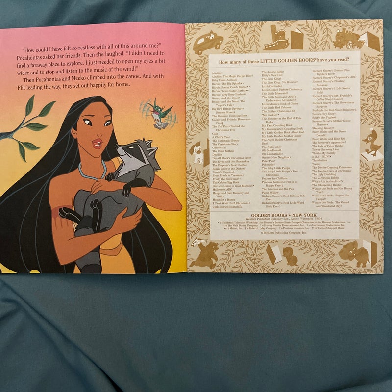Pocahontas Little Golden Book