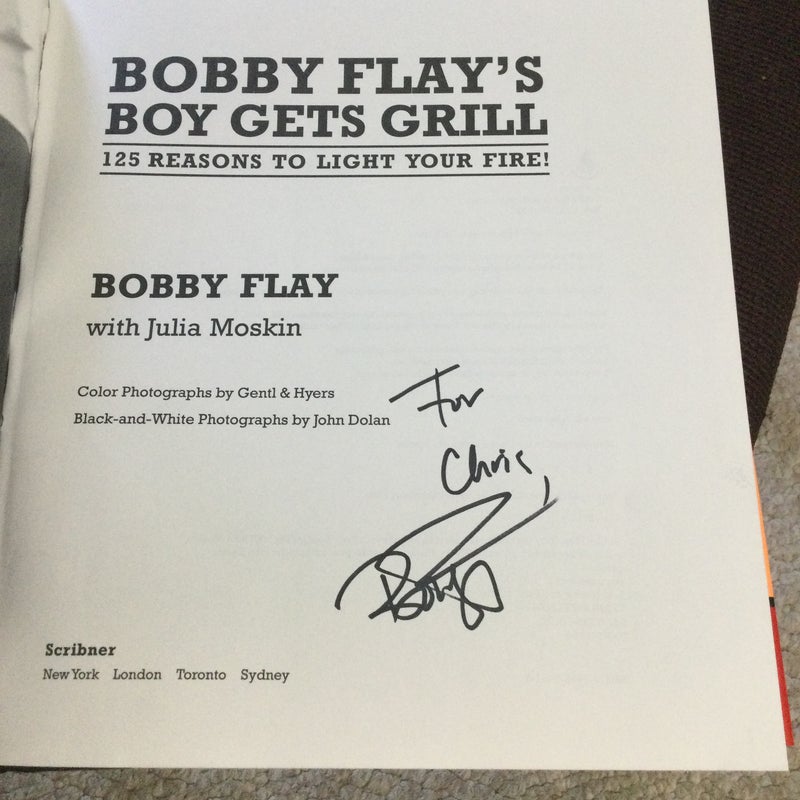 Bobby Flay's Boy Gets Grill -Signed