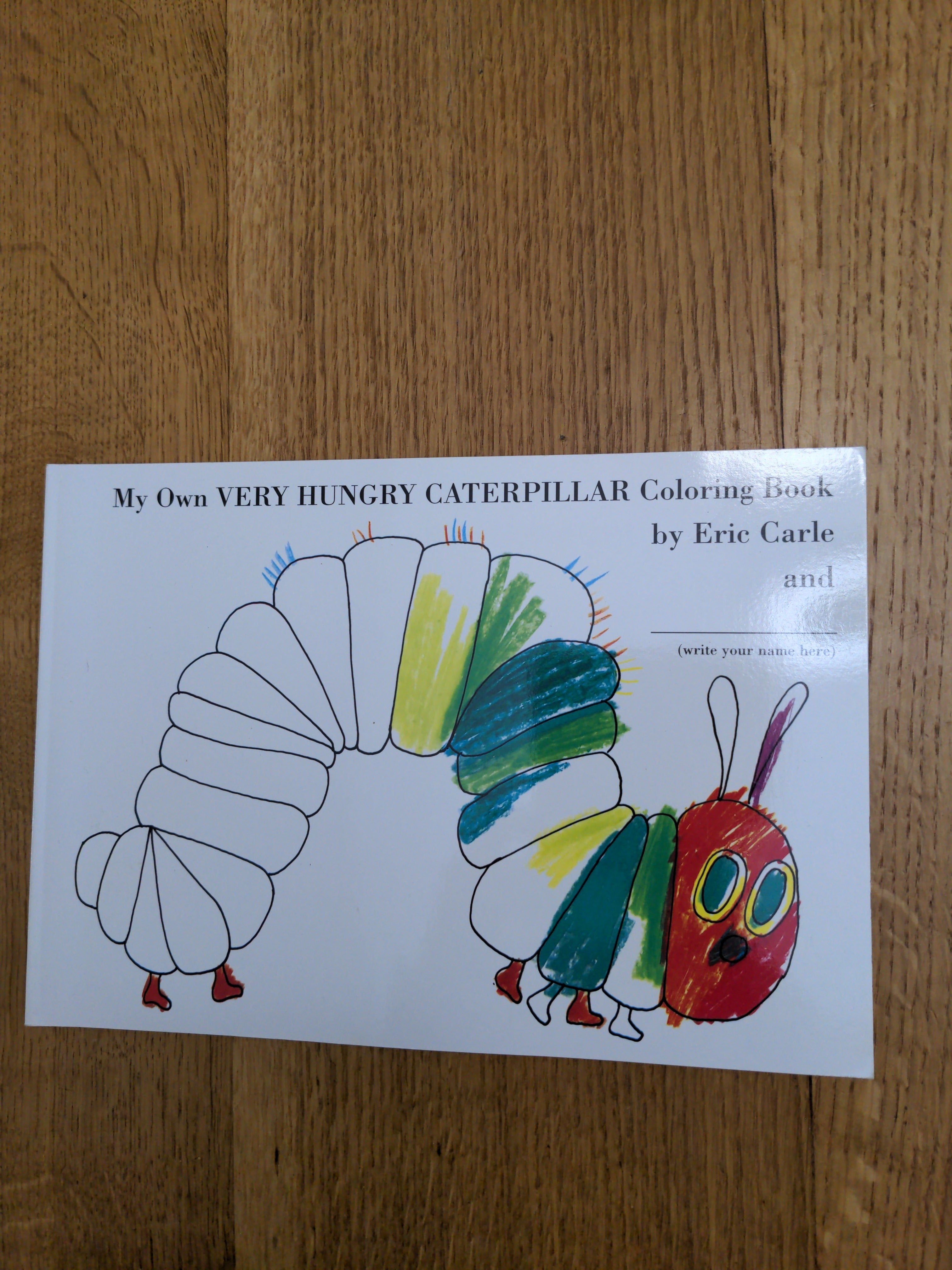 Eric　Caterpillar　by　Very　Book　Coloring　Hungry　Own　My　Pangobooks　Carle,　Paperback