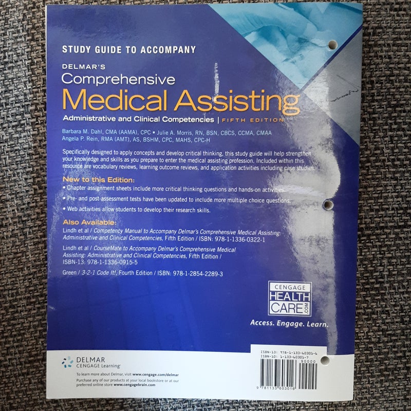 Study Guide for Delmar's Comprehensive Medical Assisting, 5th