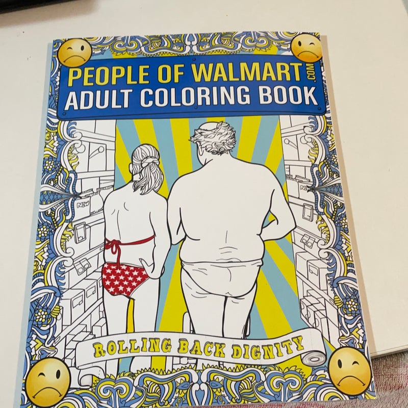 People of Walmart Adult Coloring Book